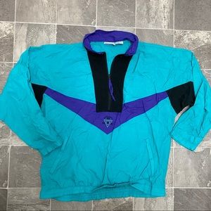 Men’s vintage 90s color block windbreaker top